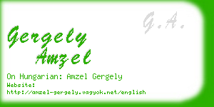 gergely amzel business card